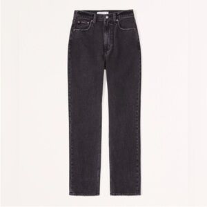 Abercrombie Curve Love Ultra High Rise Ankle Straight Jean
